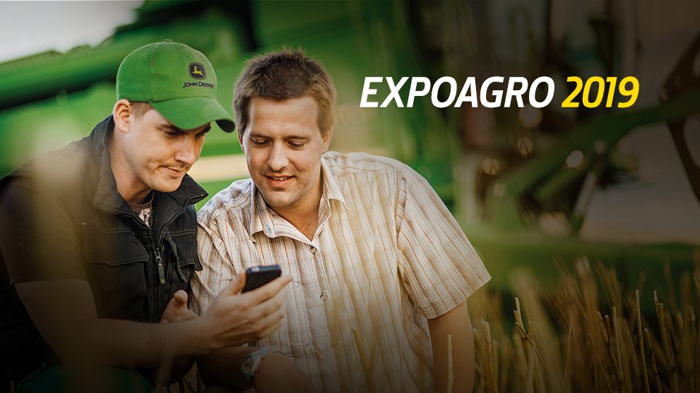 Expoagro 2019 Volvemos a encontrarnos en  Expoagro, para mostrarte cómo John Deere y Conci conecta máquinas, personas, tecnología e inteligencia para ayudarte a ser más productivo.