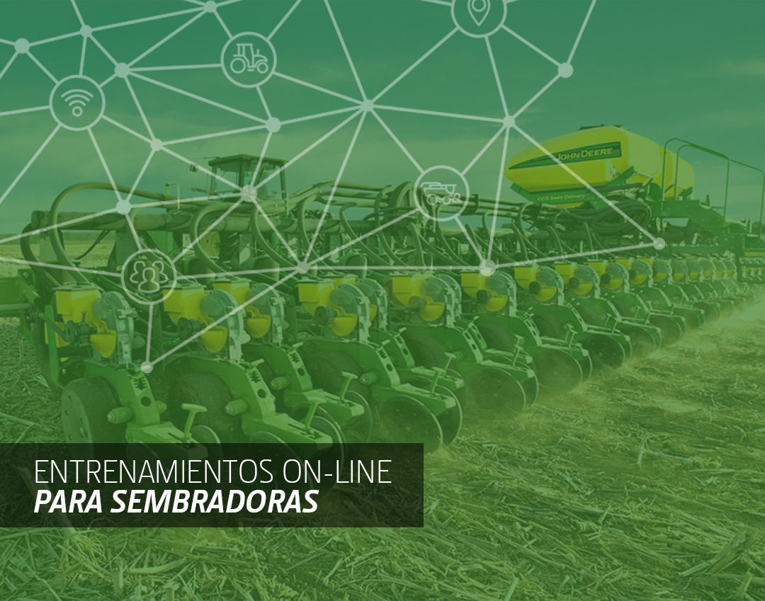 Para seguir acompañando a nuestros clientes ponemos a disposición esta serie de entrenamientos online dictados por los instructores John Deere para operadores de Plantadoras 1745, DB y Sembradoras 1890 Air Drill.