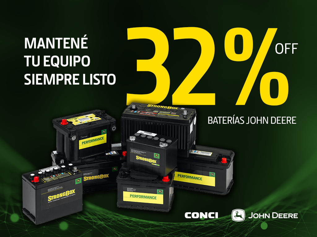 Promo baterías John Deere